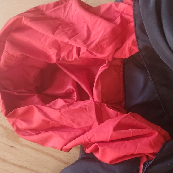 Old Navy Puffer jacket Orange Black long sleeves Large - Picture 15 of 17